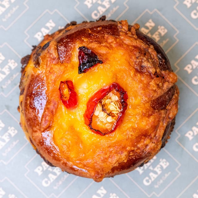 Ombligo Biscuit Chorizo & Cheese.